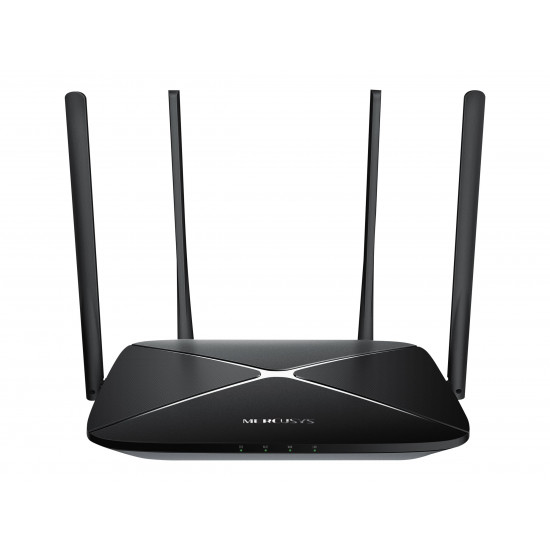 Wireless Router|MERCUSYS|Wireless Router|1167 Mbps|IEEE 802.11ac|1 WAN|3x10/100/1000M|Number of antennas 4|AC12G