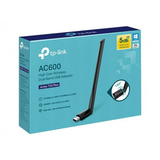 WRL ADAPTER 600MBPS USB/ARCHER T2U PLUS TP-LINK