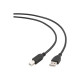 CABLE l USB 2.0 l AB AM-BM 3m black