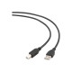 CABLE USB2 AM-BM 3M/BLACK CCP-USB2-AMBM-10 GEMBIRD