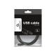 CABLE USB2 AM-BM 3M/BLACK CCP-USB2-AMBM-10 GEMBIRD