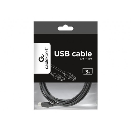 Gembird CCP-USB2-AMBM-10 USB cable 3.04 m USB A USB B Black