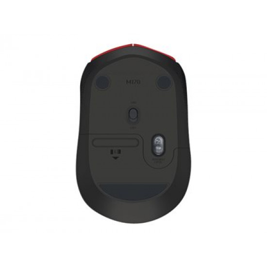 MOUSE USB OPTICAL WRL M171/RED 910-004641 LOGITECH