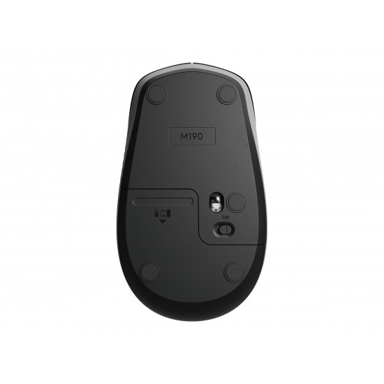 MOUSE USB OPTICAL WRL M190/GREY 910-005906 LOGITECH