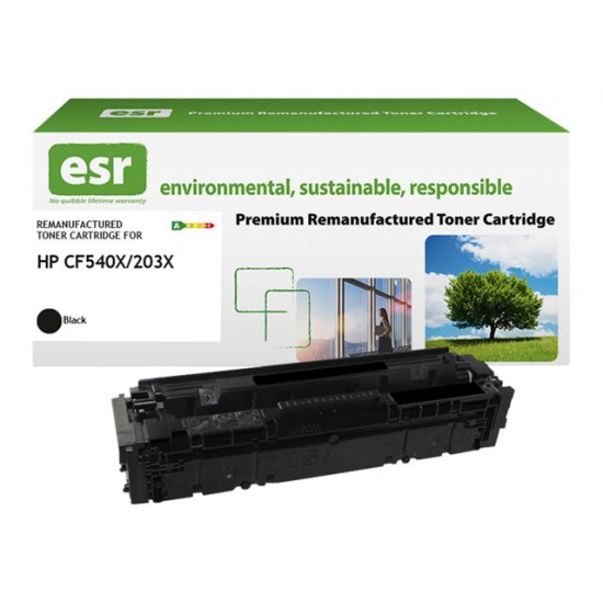 ESR Toner cartridge compatible with HP CF540X black High Capacity remanufactured 3.200 pages