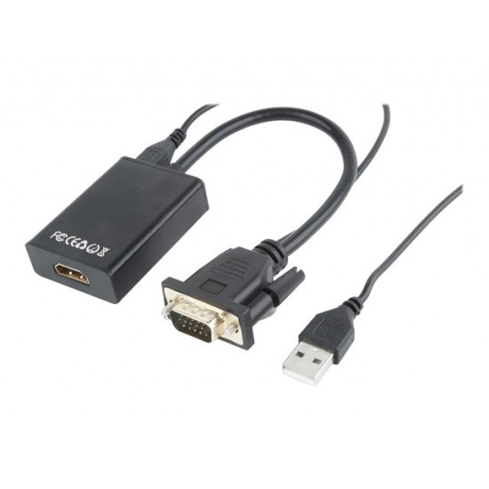 I/O ADAPTER VGA TO HDMI/A-VGA-HDMI-01 GEMBIRD