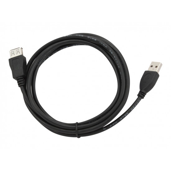 GEMBIRD CCP-USB2-AMAF-6 USB 2.0 A- A-socket 6ft cable black