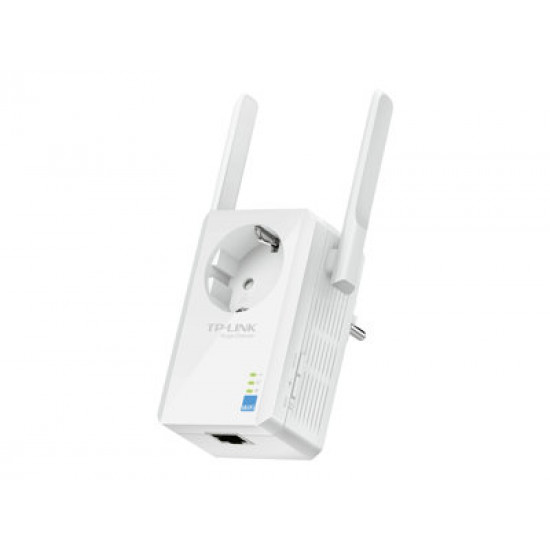 TP-LINK 300Mbps Wireless N Wall Plugged Range Extender with Pass Through Atheros 2T2R 2.4GHz 802.11n/g/b Power on/off and Ranger Ext