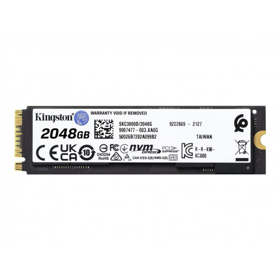 KINGSTON KC3000 2048GB PCIe 4.0 NVMe M.2 SSD