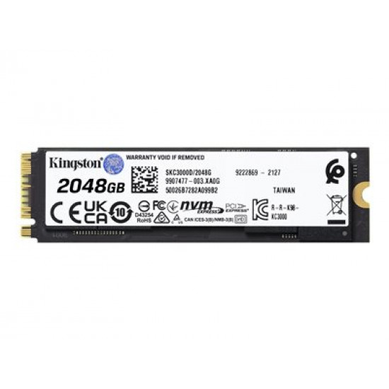 KINGSTON KC3000 2048GB PCIe 4.0 NVMe M.2 SSD