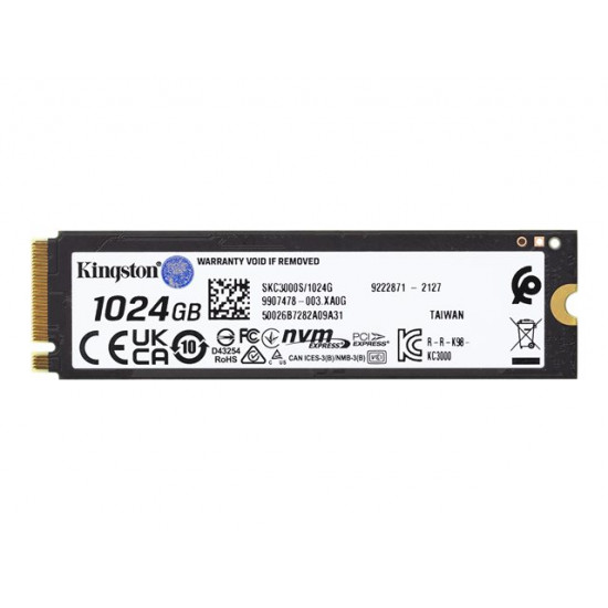 KINGSTON 1024G KC3000 M.2 2280 NVME SSD GEN 4