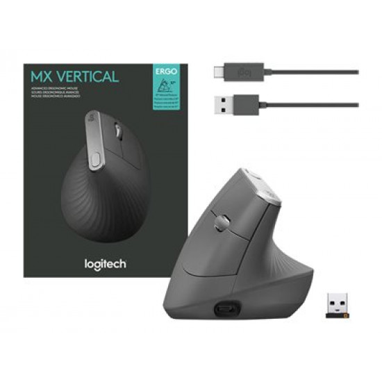 LOGITECH MX Vertical Advanced Ergonomic Mouse - GRAPHITE - EMEA