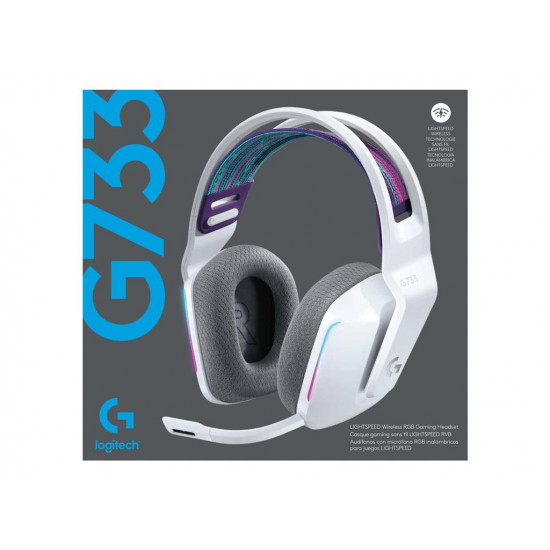 LOGITECH G733 LightSpeed Wireless RGB Gaming Headset - WHITE - EMEA