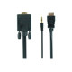 CABLE HDMI-VGA +3.5MM/1.8M A-HDMI-VGA-03-6 GEMBIRD