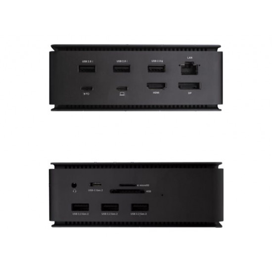 I-TEC USB 4.0 Metal Docking station Dual 4K HDMI DP PD 80 W