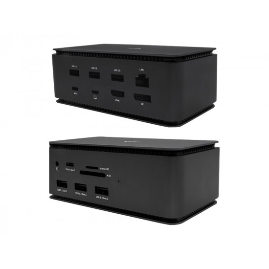 I-TEC USB 4.0 Metal Docking station Dual 4K HDMI DP PD 80 W