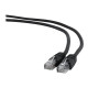 Patch cord Kat.6 UTP 0.25m black