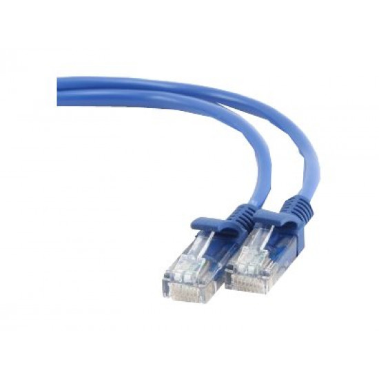 GEMBIRD PP12-0.25M/B Gembird patchcord RJ45, cat.5e, UTP, 0.25m, blue