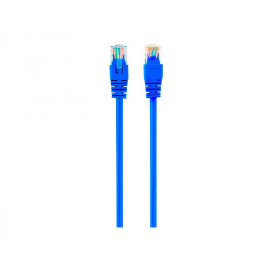 GEMBIRD PP12-0.25M/B Gembird patchcord RJ45, cat.5e, UTP, 0.25m, blue