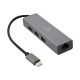 I/O ADAPTER USB-C TO LAN RJ45/USB HUB A-CMU3-LAN-01 GEMBIRD