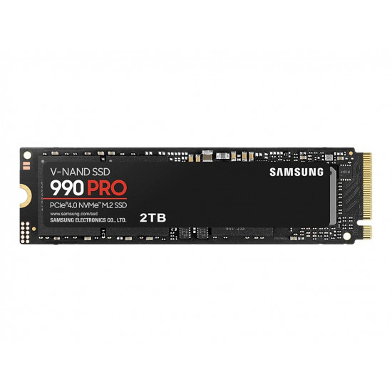 SSD|SAMSUNG|990 PRO|2TB|M.2|PCIE|NVMe|MLC|Write speed 6900 MBytes/sec|Read speed 7450 MBytes/sec|2.3mm|TBW 1200 TB|MTBF 1500000 hours|MZ-V9P2T0BW