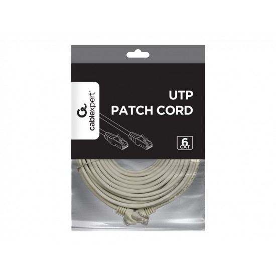 PATCH CABLE CAT6 UTP 10M/GREY PP6U-10M GEMBIRD