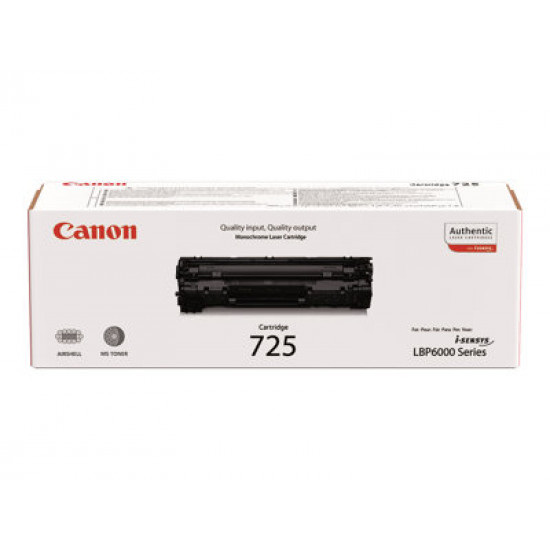 CANON CRG-725 Cartridge Black 1.600 pages for LBP6000