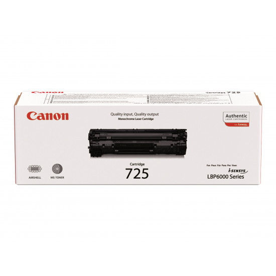 CANON CRG-725 Cartridge Black 1.600 pages for LBP6000