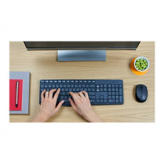 LOGITECH MK235 Wireless Keyboard&Mouse GREY US INT