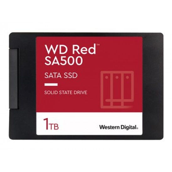 SSD|WESTERN DIGITAL|Red SA500|1TB|SATA 3.0|Write speed 530 MBytes/sec|Read speed 560 MBytes/sec|2,5