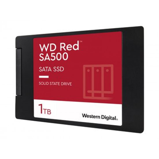 SSD|WESTERN DIGITAL|Red SA500|1TB|SATA 3.0|Write speed 530 MBytes/sec|Read speed 560 MBytes/sec|2,5