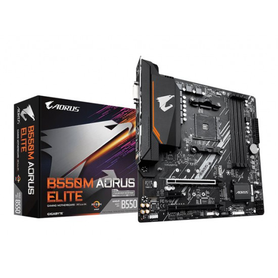 GIGABYTE B550M AORUS ELITE AM4 DDR4 2xM.2 4xSATA HDMI DVI mATX MB