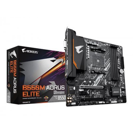 GIGABYTE B550M AORUS ELITE AM4 DDR4 2xM.2 4xSATA HDMI DVI mATX MB