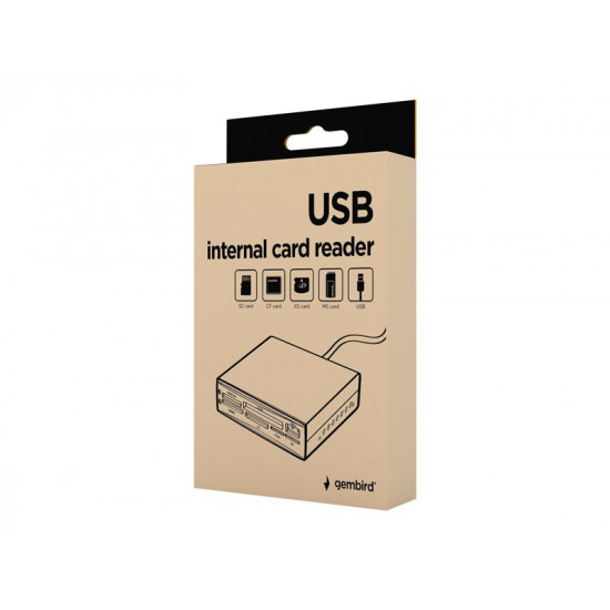 GEMBIRD FDI2-ALLIN1-02-B USB 2.0 internal CF/MD/SM/MS/SDXC/MMC/XD card reader/writer black