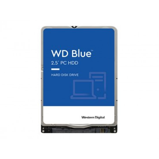 WD Blue Mobile 500GB HDD 5400rpm SATA serial ATA 6Gb/s 128MB cache 2.5inch RoHS compliant intern Bulk