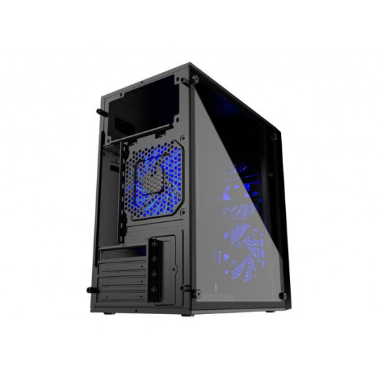 GEMBIRD CCC-FORNAX-960B Gaming design PC case 3 x 12cm fans blue