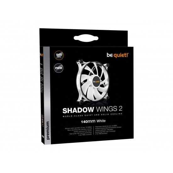 BE QUIET Shadow Wings 2 WHITE 140mm PWM