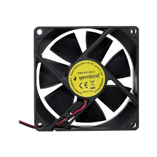 Fan 80x80x25mm 4-pin housing/power supply