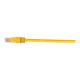 NETRACK BZPAT0P56Y patch cable RJ45 snagless boot Cat 6 UTP 0.5m yellow