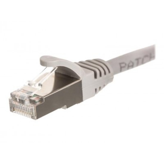 NETRACK BZPAT16F patch cable RJ45 snagless boot Cat 6 FTP 1m grey