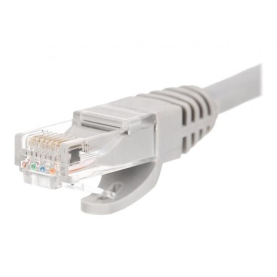 NETRACK BZPAT0P56 patch cable RJ45 snagless boot Cat 6 UTP 0.5m grey