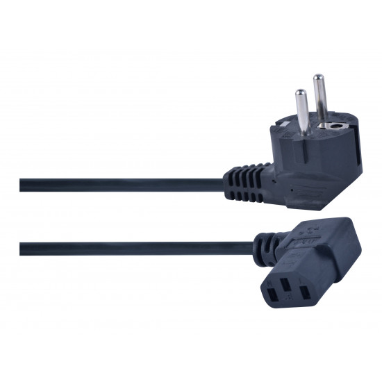 CABLE POWER ANGLED VDE 1.8M/10A PC-186A-VDE GEMBIRD