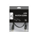 Patch cord cat. 5E molded strain relief 50u