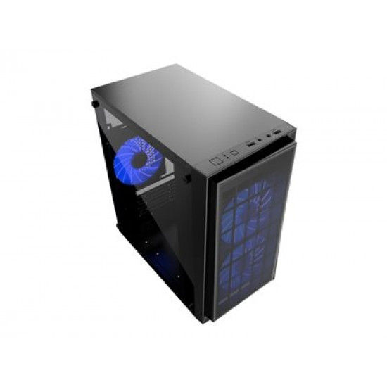 GEMBIRD CCC-FORNAX-950B Gaming design PC case 3 x 12 cm fans blue