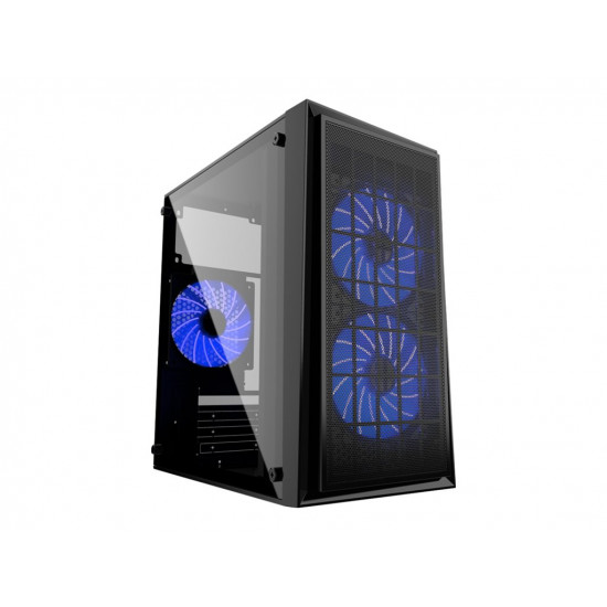 GEMBIRD CCC-FORNAX-950B Gaming design PC case 3 x 12 cm fans blue