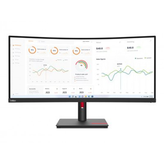 LENOVO ThinkVision T34w-30 34inch WQHD VA 21:9 Monitor HDMI DP