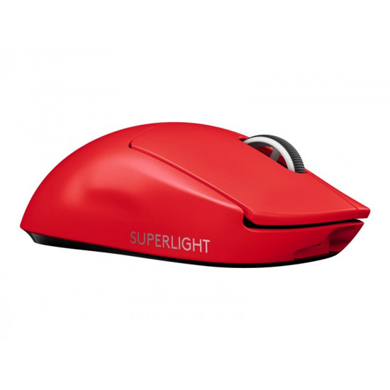 LOGITECH G PRO X SUPERLIGHT Mouse optical 5 buttons wireless 2.4 GHz USB LIGHTSPEED receiver red