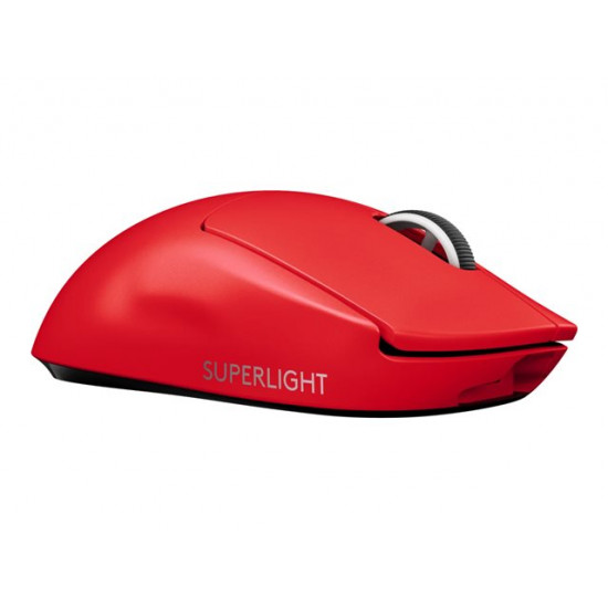 LOGITECH G PRO X SUPERLIGHT Mouse optical 5 buttons wireless 2.4 GHz USB LIGHTSPEED receiver red