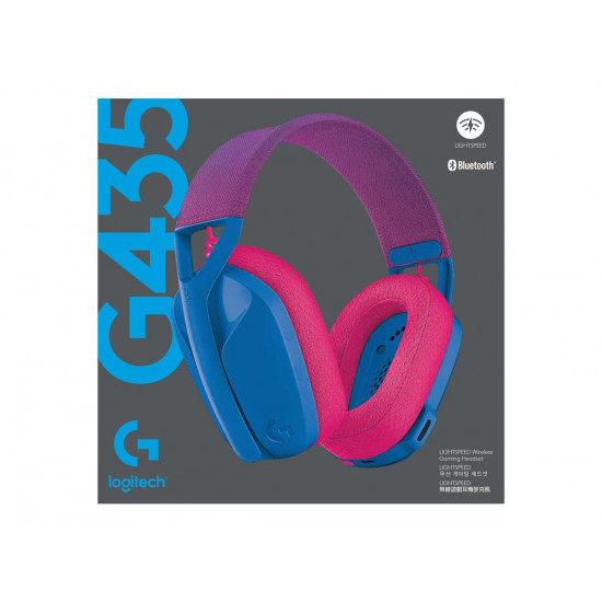 LOGITECH G435 LightSpeed Wireless Gaming Headset - BLUE - EMEA