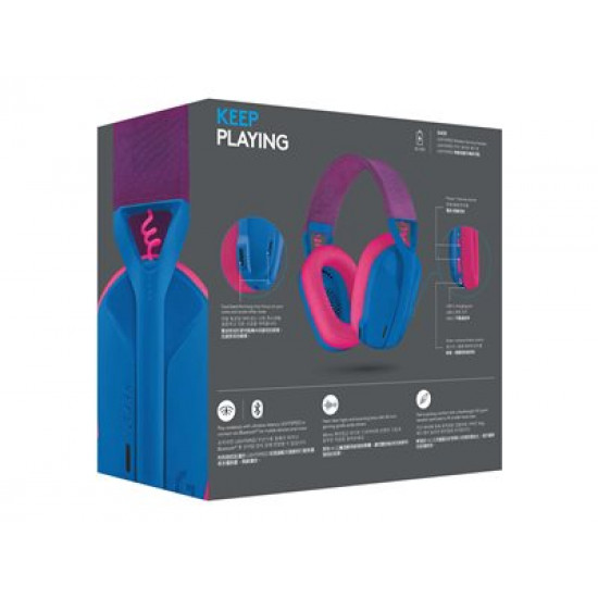 LOGITECH G435 LightSpeed Wireless Gaming Headset - BLUE - EMEA